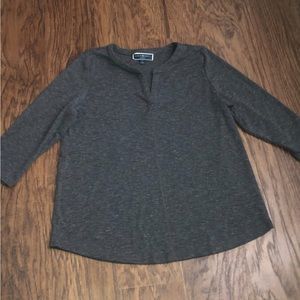 Karen Scott XL woman Gray Cardigan, good condition